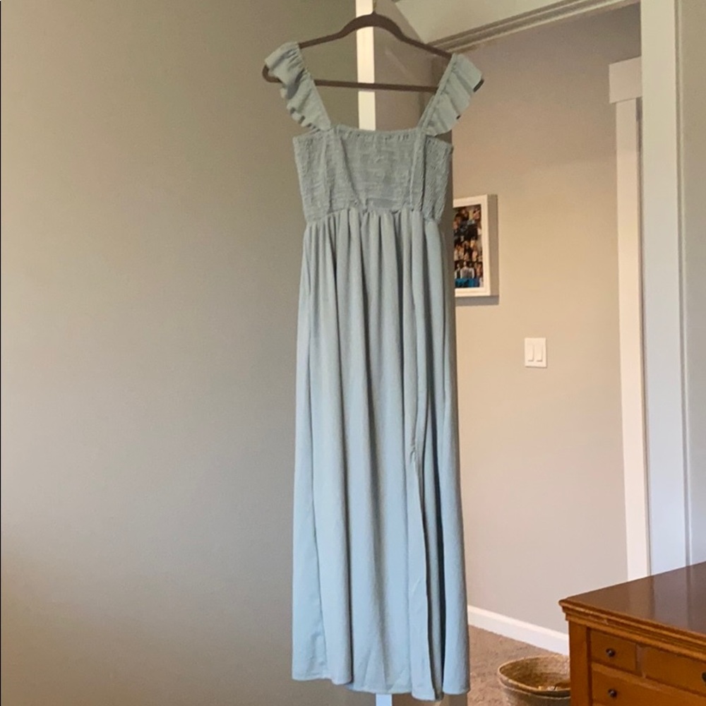 Light blue maxi dress